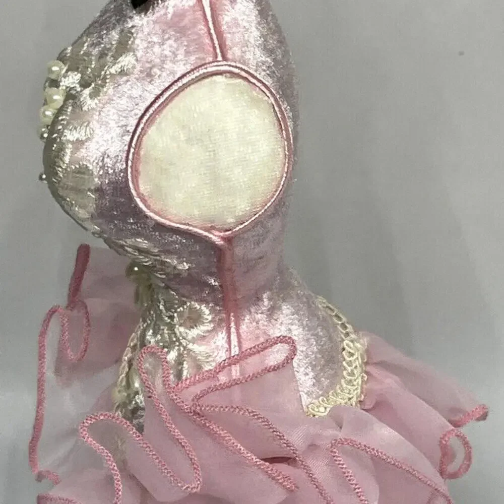 Pink Tutu Dress Form Christmas Ornament Heart &‎ Handcrafted for All Time Sake - Picture 5 of 6